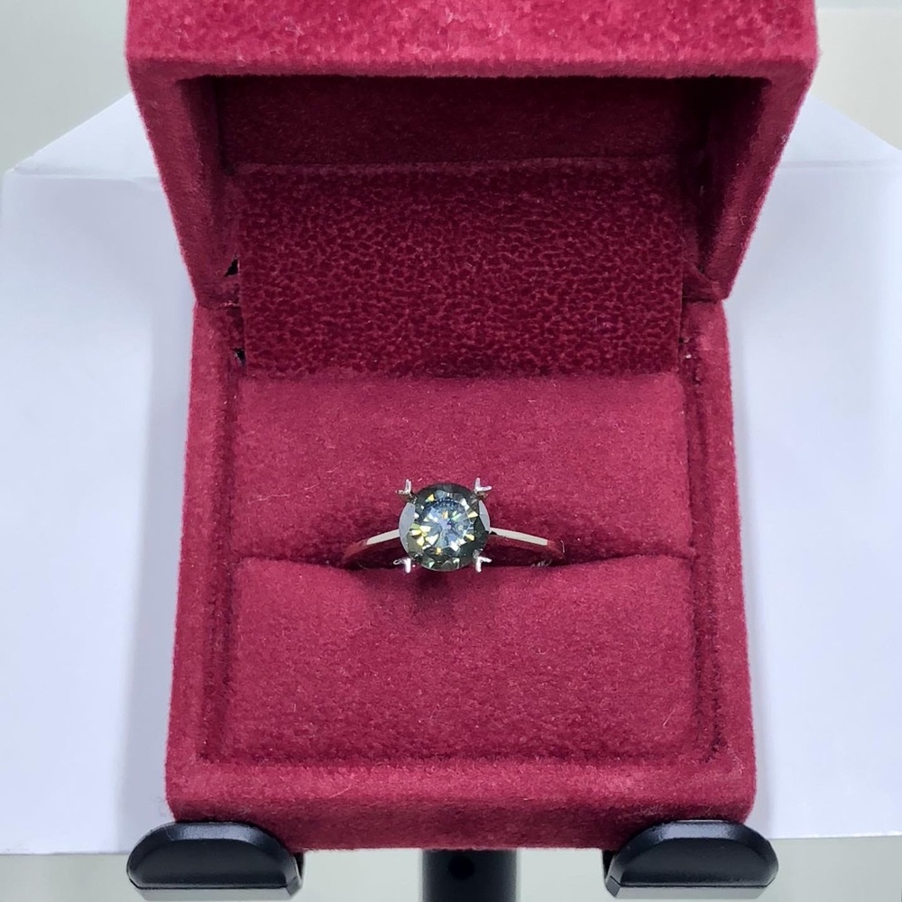 14k Moissanite Engagement Ring